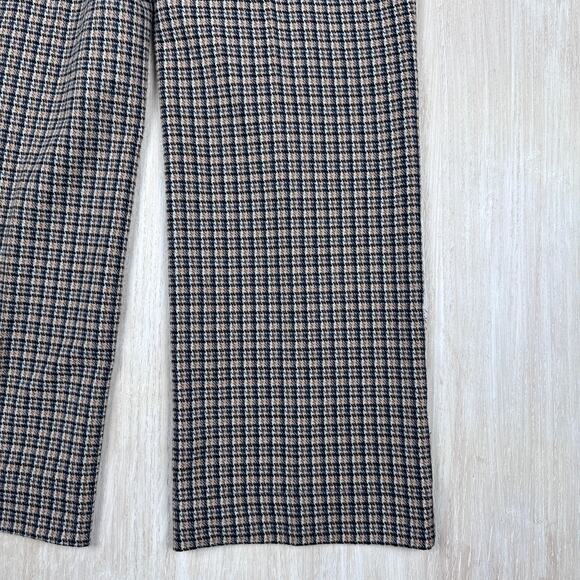 Lysse Livia Boston Glen Plaid High Waisted Preppy Cropped Pull On Pants Medium - Picture 14 of 16